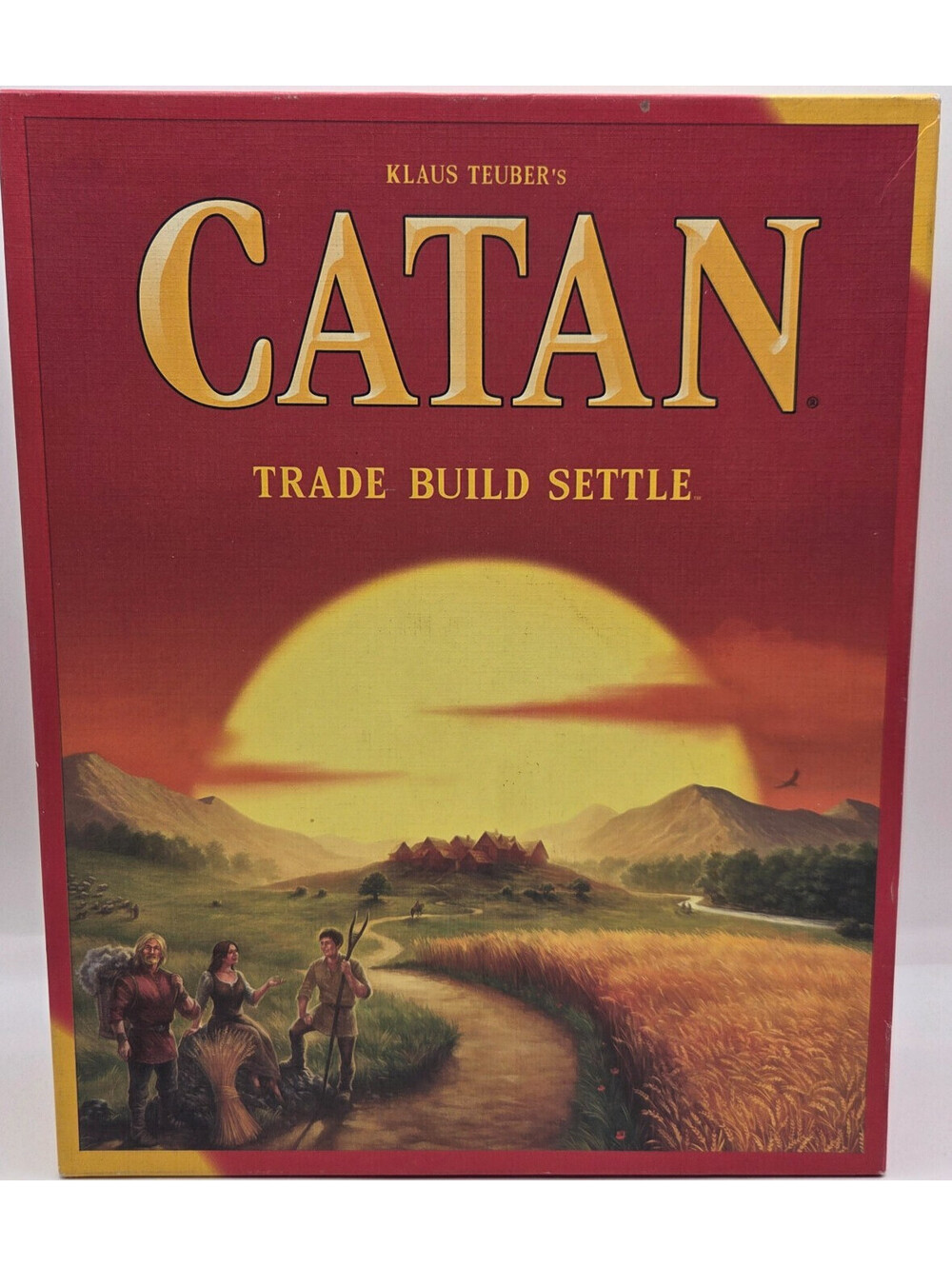 Catan Replacement Box + Game Rules Almanac Dice Robber Piece Bundle Set